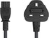 Cable Leader 6ft 18 2.5 IEC-320-C5 BS1363 AWG England Notebook Power Cord with A Fuse, to UK Plug