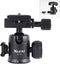 XILETU Tripod Ball Head 360 Panoramic Metal with Arca Type Quick Release Plate,