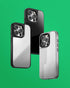 CASETiFY Mirror Case for iPhone 15 - Black On Black, Reflective, 4.9ft Drop Protection, Compatible with MagSafe
