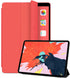 Fullgaden iPad Case, Ultra Slim Lightweight Smart Shell Stand Cover with Translucent Frosted Back, 10.2" Red