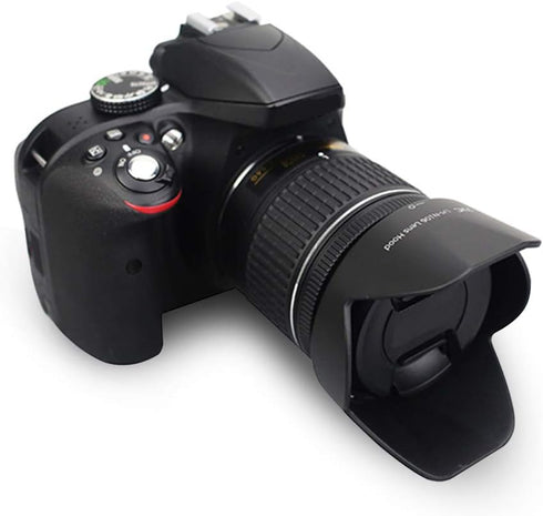 JJC Lens Shade for Nikon AF-P DX NIKKOR 18-55mm f/3.5-5.6G VR Lens, No Vignetting Reverse Attaching