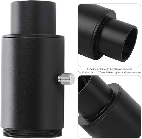 1.25 Inch Extension Tube Kit - 1.25 inch Diameter T Adapter Suitable for All Standard 1.25 inch Telescopes and Microscopes - For Sony E Mount Camera/For T2 Mount Telescope