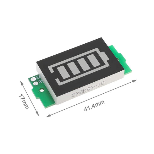 Create idea 4Pcs Battery Capacity Indicator Module 3-34V, Compatible with 1S to 8S Battery Charge Indicator Module