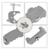 ThtRht 6 Pack 1/4 inch 3/8 inch 3/8'' 1/4''-20 Camera Tripod Adapter to Light Stand Adapter to Tripod Screws Adapter