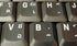 Online-Welcome Thai Keyboard Stickers, Transparent White Lettering for Laptops, PCs