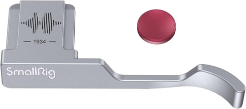 SmallRig Thumb Grip with Hot Shoe Cover for FUJIFILM X100VI / X100V (Silver) - 4566