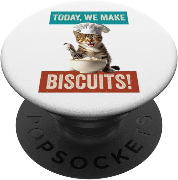 Cat Make Biscuits Funny Cat Baker PopSockets Standard PopGrip for Cat Owners