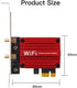 AX3000 WiFi 6 PCI-E Card, AX200 Desktop WiFi Bluetooth 5.2 PCIe Adapter, 3000Mbps Dual Band MU-MIMO for PC Windows 10/11