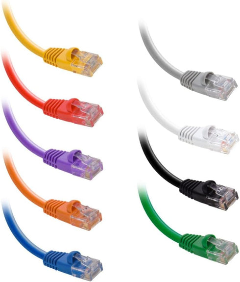 InstallerParts 8 FT Black Cat6 Ethernet Cable - 1 Pack, 10Gbps, Compatible with Laptops, PCs, Routers
