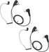 2 Pin Earpiece M1 Headset with Ptt Mic, In-Ear Earbuds for Motorola cp100 cls1410 gp300 cp200d bpr40 (2 Pack)