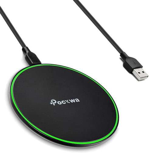 Wireless Charger for Samsung Galaxy S24 Ultra S23 S22 S21 FE, iPhone 15 Pro Max 14 Plus 13 Mini Fast Charging Pad