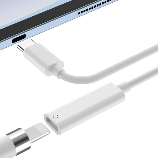 Pencil Charger Adapter for Apple Pencil 1st Generation, USB C to Pencil Adapter for iPad 10, USB-C to Lightning