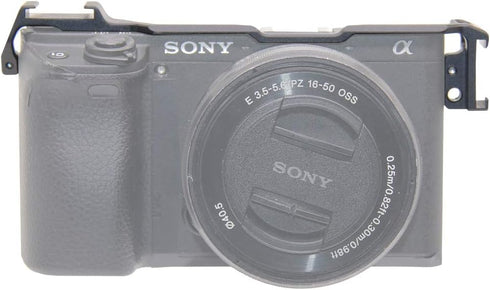 Dual Cold Shoe Adapter Relocation Plate, Easy Hood Microphone Extension Cold Shoe Mount Bracket for Sony Alpha A6400