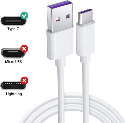 USB Fast Power Charger Charging Cable Cord Compatible with for JBL Flip 5, JBL Flip 6, JBL Charge 4, JBL Charge 5, JBL Pulse 4, JBLCHARGE4BLKAM Wireless Bluetooth Earphones Speakers -5FT White by Hyacinyh