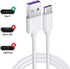 USB Fast Power Charger Charging Cable Cord Compatible with for JBL Flip 5, JBL Flip 6, JBL Charge 4, JBL Charge 5, JBL Pulse 4, JBLCHARGE4BLKAM Wireless Bluetooth Earphones Speakers -5FT White by Hyacinyh