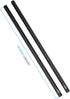 NICEYRIG 15mm Rod 16'' Carbon Fiber Camera Rails for Heavier Shoulder Mount Rig, Follow Focus, Max Payload 222lb - 555