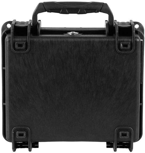 Monoprice Weatherproof Hard Case with Customizable Foam, 7 x 6 x 2 Inch, Black - Pure Outdoor Collection