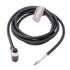 M12 A Code Right Angle 8 Pin Female to Open Shielded Industrial Aviation Sensor Cable for Automation Control 2m