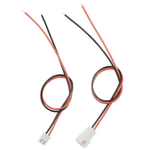XINGYHENG 100Pcs (50Pairs) 2.54mm 2PIN Female and Male Connecting Plug - Red Black Terminal Connector Wire Cable