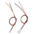 XINGYHENG 100Pcs (50Pairs) 2.54mm 2PIN Female and Male Connecting Plug - Red Black Terminal Connector Wire Cable