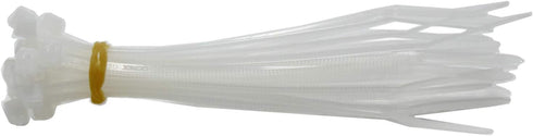 QualGear CT1-MC-200-P Self-Locking Cable Ties, Assorted, 200/Poly Bag, Green, Black, Yellow, Orange