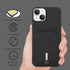 MZELQ TPU Wallet Compatible with iPhone 15 Case 2023, Card Holder Camera Protection Cover + Screen Protector