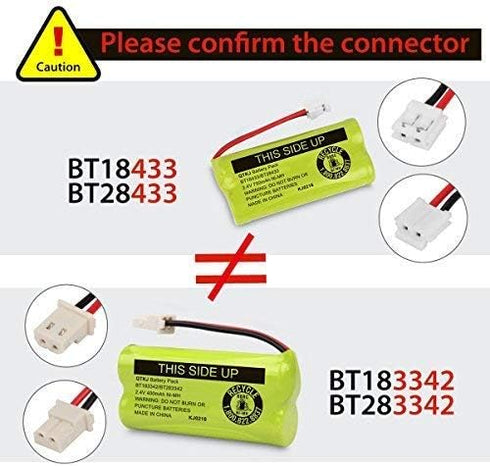 BT183342 Cordless Phone Battery for AT&T CL4940, EL52300, VTech CS6114, Pack of 3