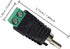 RCA Plugs for Speaker Wire, RCA to AV Screw Terminal Connector, Solderless Adapter Audio/Video Speaker Wire Connectors