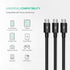 Herfair 3-in-1 Micro USB Splitter: 3 USB to Multi Micro USB Adapter, 480Mbps Data Sync for all Micro USB devices.