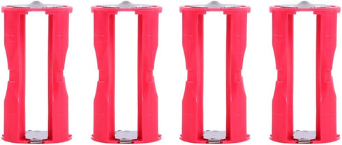 KIKYO Battery Converter - 4pcs 4AAA to C Size Parallel Battery Converter Adapter Holder for Household Use