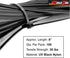 Pro Tie Standard Duty Self-Locking UV Nylon Cable Wire Ties, 8-Inch, 100-Pack - UV Black, 50 lbs. Tensile Strength