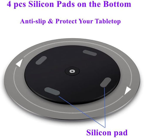360 Aluminum Rotation Monitor Swivel Base Computer Screen Monitor Turntable Stand Flat Panel TV Rotating Mat for iMac