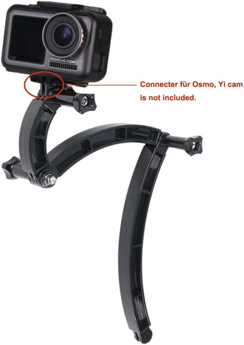 3-in-1 Curved Arced Extension Arms, Different Lengths (7.5/13.5/19.5cm) Compatible with Gopro Series and Action Cams