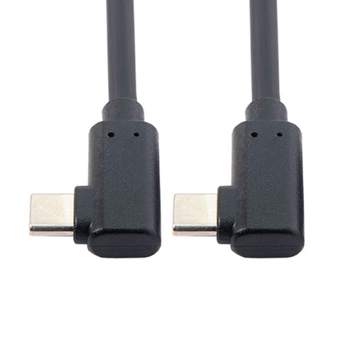 cablecc USB-C Type-C to Type-C Cable Gen2 10Gbps 65W Dual 90 Degree Angled Type 1M