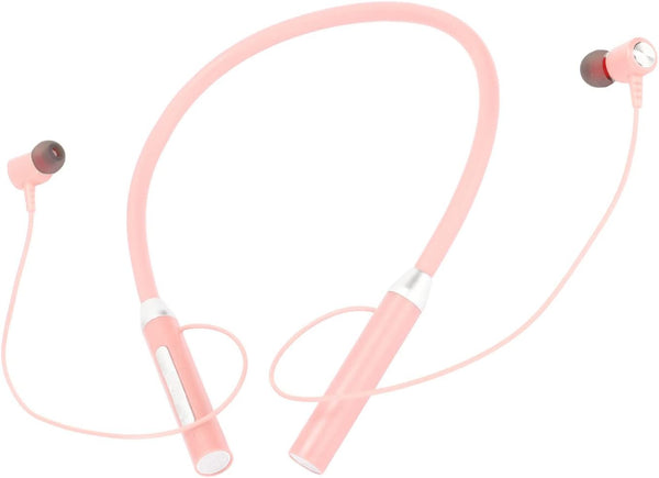Wireless Neckband Headphones, Waterproof Workout Neckband Headset with Retractable Earbuds, Stereo Earphones