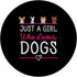 Just A Girl Who Loves Dogs - Cute Dog Lovers PopSockets Standard PopGrip for Women