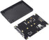 M.2 Adapter to 2.5 SATA Enclosure, B & M Key SATA Based NGFF SSD Converter, Supports 2230 2242 2260 2280 Hard Drive