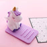 ZOSTLAND Cute Unicorn Fly Horse Phone Holder, Adjustable Stand, Creative Cartoon Desktop Phone Stand - Unicorn Purple