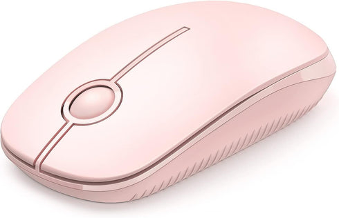 Unipows Wireless Mouse, 2.4G Slim Portable Computer Mouse with Nano Receiver, Less Noise Optical Mice for Notebook, PC,