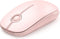 Unipows Wireless Mouse, 2.4G Slim Portable Computer Mouse with Nano Receiver, Less Noise Optical Mice for Notebook, PC,