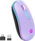 KARFUN Wireless Mouse, Backlit LED Portable Slim Computer Mouses for Laptop, PC, Computer,