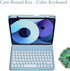 Keyboard Case with Bluetooth Mouse for iPad 9th 8th 7th Gen, Air 3rd Gen Pro 10.5, Cute Removable Color Keyboard, Purple