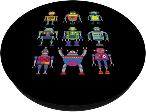 Robot Art For Boys Kids Toddler Science Robotics Engineer PopSockets Standard PopGrip