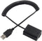 Full Decoded NP-FW50 Dummy Battery 5V 2A USB Power Adapter for Sony Mirrorless Camera Alpha A7 Series