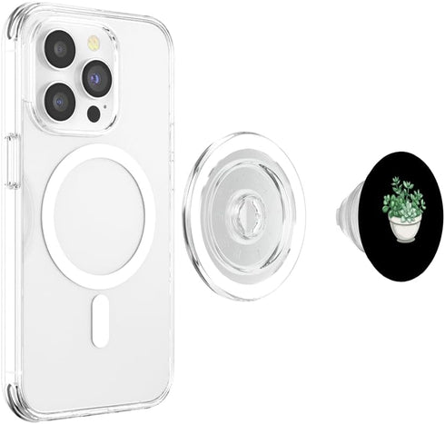 Jade Plant Crassula Ovata Lucky Plant Money Tree Jade Plant With Succulents PopSockets PopGrip for MagSafe