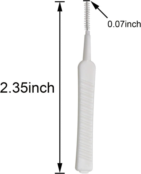 50pcs Multifunctional Mobile Phone Charging Port Cleaning Brush, 65mm Dust Shower Hole Cleaning Mini Brush Bendable