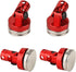 4PCS SCX10 4WD 1/10 RC Magnetic Body Post with Clips,Alloy Magnetic Stealth Invisible Body Shell Mount Column