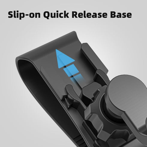 SUREWO Car Sun Visor Mount, Quick Clip with Universal Ball J Hook for GoPro Hero, DJI Osmo Action