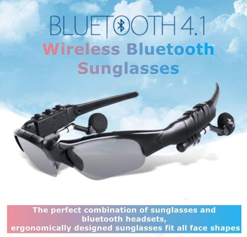 Yoidesu Wireless Bluetooth Sunglasses, Polarized Lenses Music Sunglasses for Men and Women, Glasses Open Ear Music Eyewear Sports Sunglasses for Outdoor Cycling Running Driving