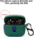 Earbuds Case Compatible with TAGRY X08 Wireless Headphone, Black Silicon Protective Cover